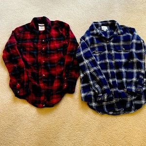 2 like new women’s flannel shirts